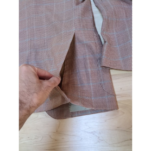 Luciano Barbera Collezione Sartoriale Houndstooth Sport Coat Blazer Sz 42 US - Picture 9 of 11